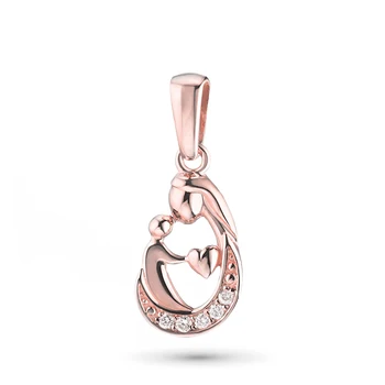 

Red gold pendant with Diamond