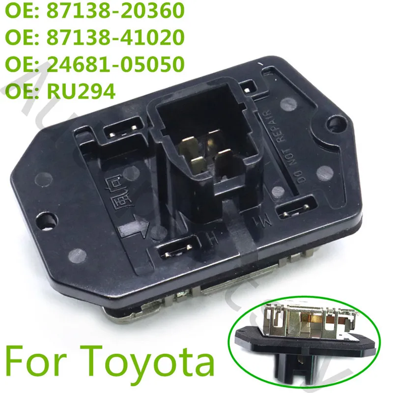 Резистор двигателя вентилятора для Toyota Corolla Celica 8713820360 2468105050 RU-294 87138-20360 E100156 24681-05050