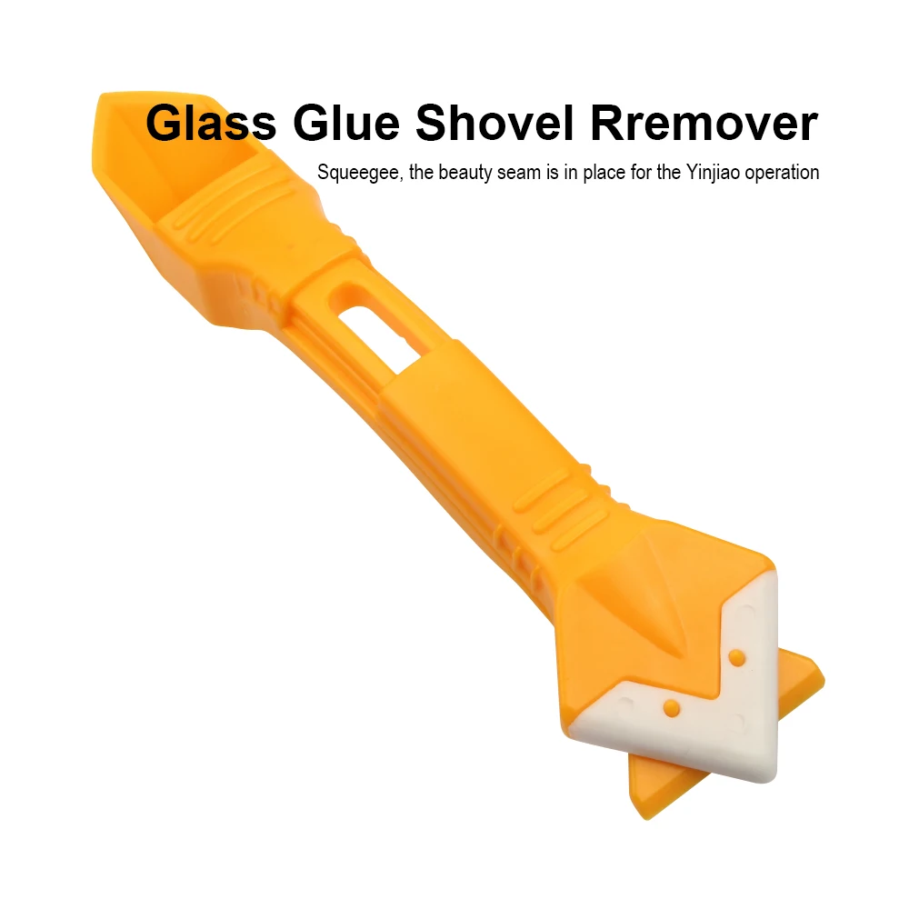 JelBo Silicone Scraper Caulking Grouting Hand Tool 3 in 1 Kitchen window cleaner scrapers set for Finishing Grout Floor Cleaning