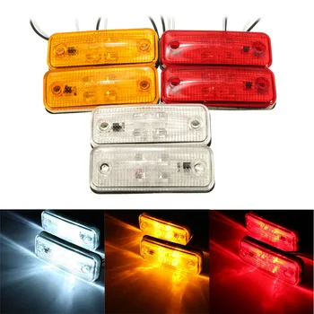 

1pair 10~30V E8 4 LED Side Marker Light Indicator Lamp Car External Lights Bus Truck Trailer Lorry Caravan