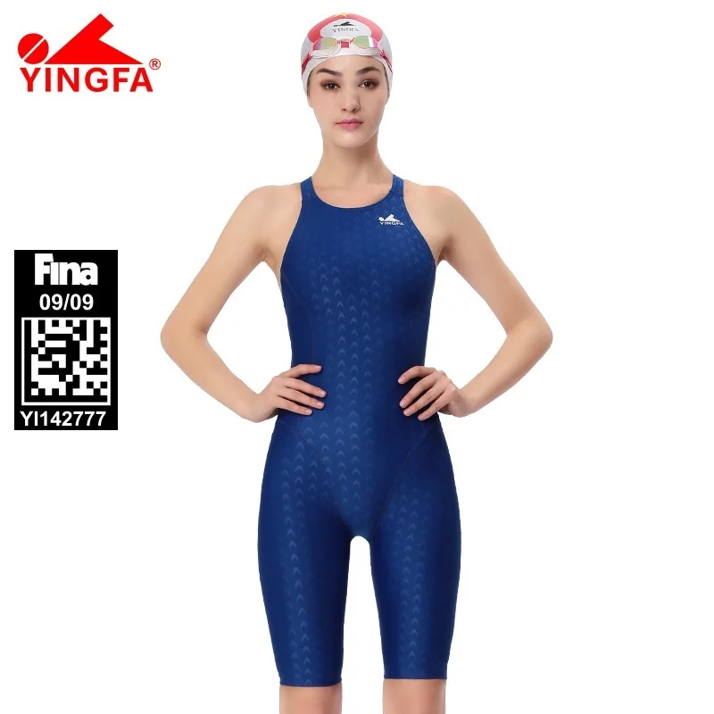 Women Swimsuit Yingfa FINA Approved Professional Knee Sports Competition Tights