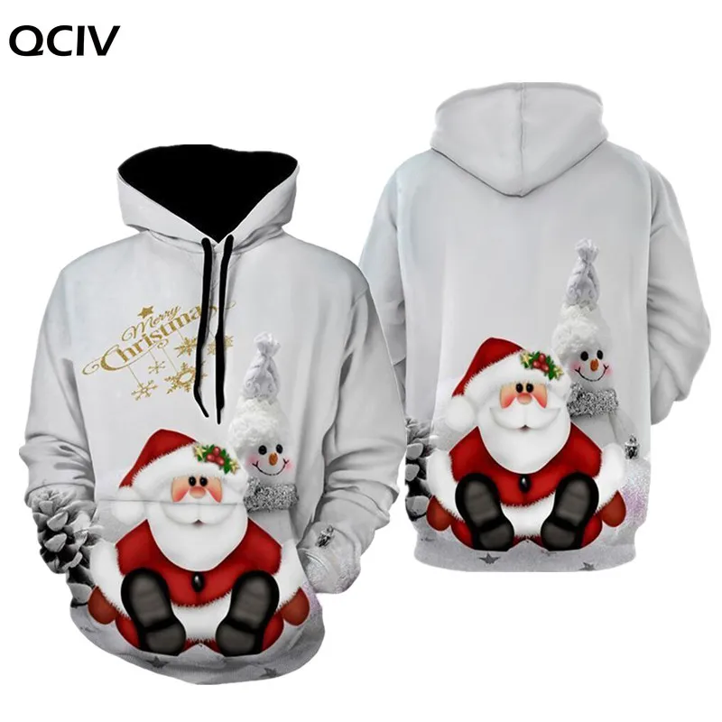 

Fashion Autumn And Winter Christmas Sweater 3D Print Oversized Hooded Sweater Unisex Man Woman Funny Ugly Christmas Sweater