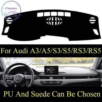 

Customize For Audi A3/A5/S3/S5/RS3/RS5 2008-2020 Dashboard Console Cover PU Leather Suede Protector Sunshield Pad