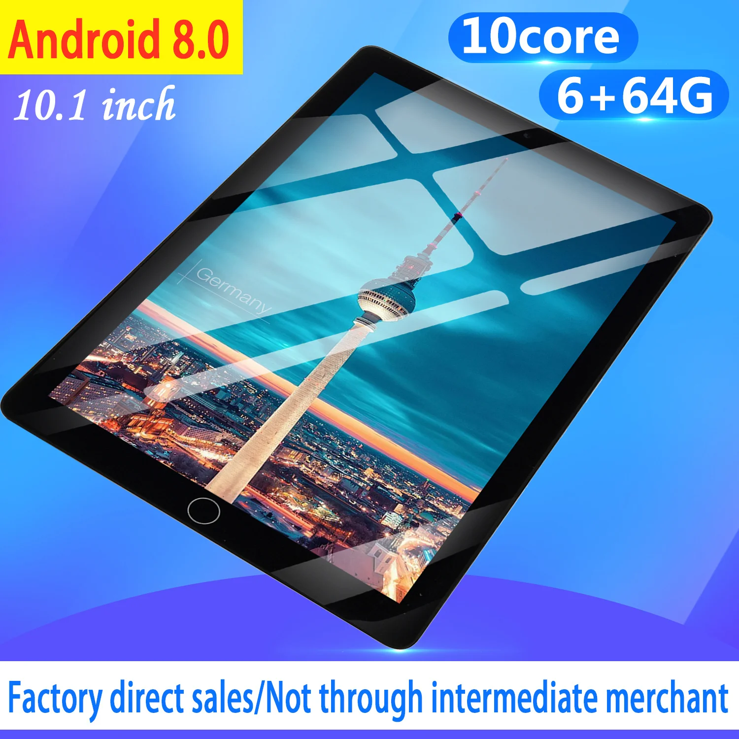 WiFi планшет ПК экран 10 дюймов десять ядер 6G+ 64G Android 8,0 Dual SIM планшет с двумя камерами gps телефон Pad