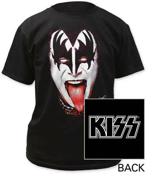 Футболка KISS Demon S-M-L-XL-2XL брендовая новинка Официальный эффект мерчандайзинг |