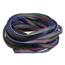 4 контактный провод удлинитель Соединительный кабель Шнур для светодиодной ленты RGB 3528 5050 разъем Красочные 5 м