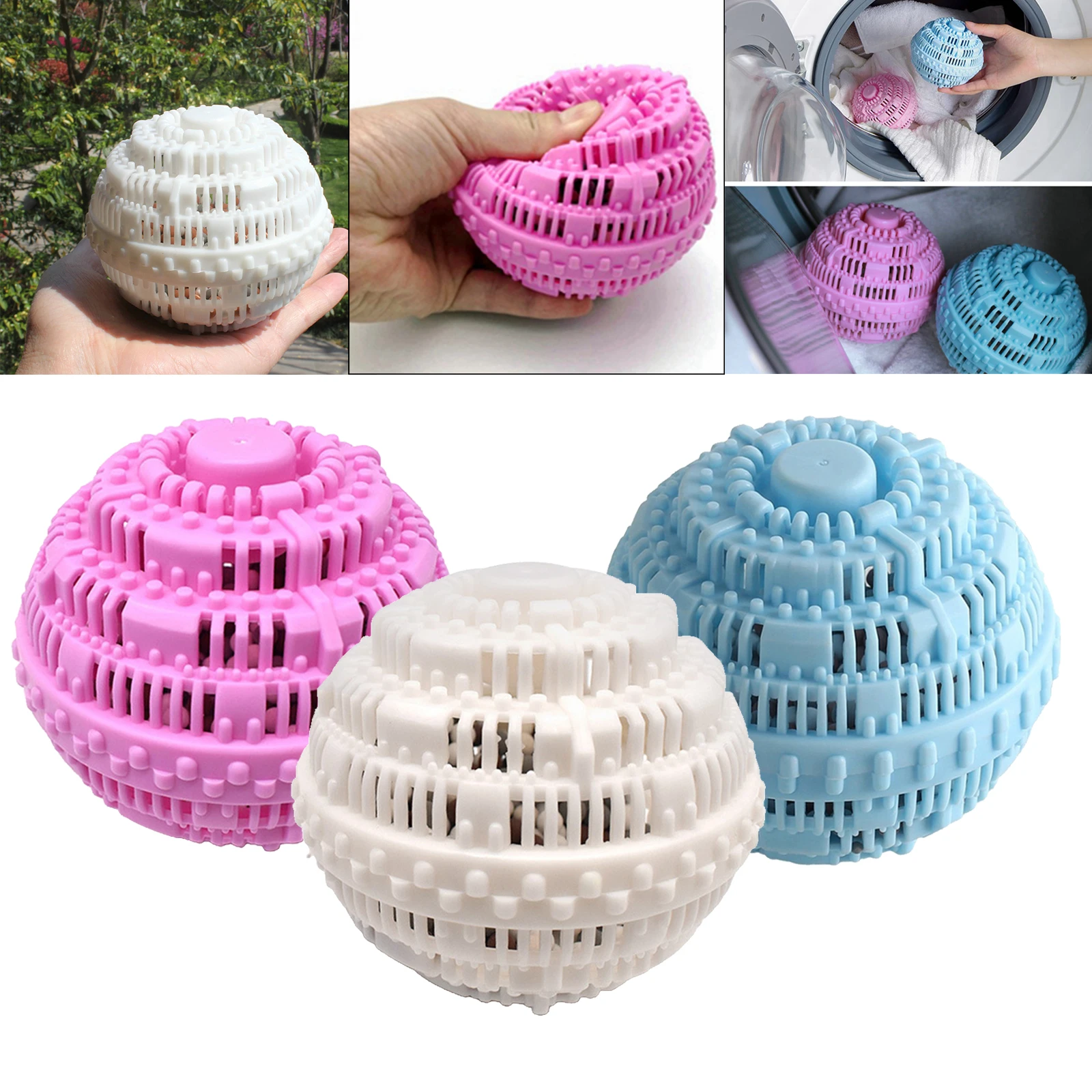 Flufydoll : Boule réutilisable, attrape-poils et cheveux pour lave-linge