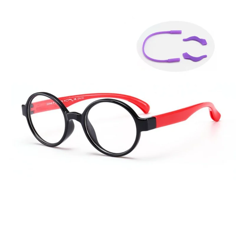 Гибкие детские оптические очки, гибкие цельные безопасные очки, гладкие зеркальные, силиконовые, анти-синий светильник, очки, оправа для очков