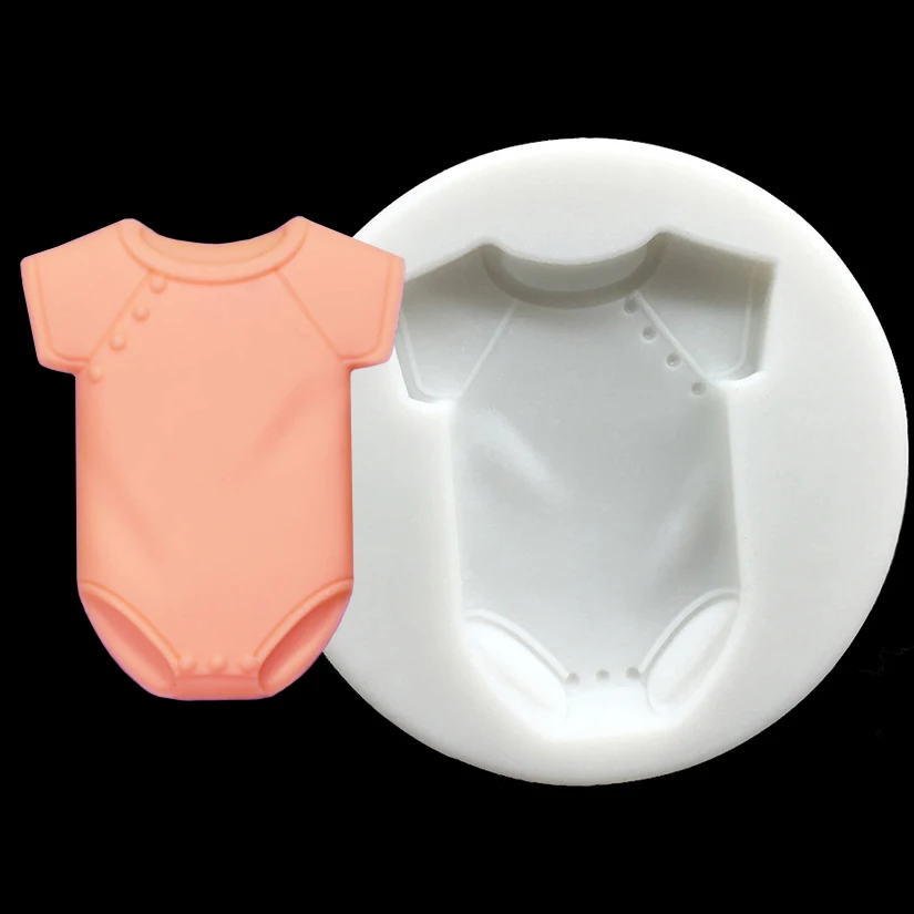 Baby kleiden Silikonform Sugarcraft Fondant Kuchen Dekorieren Werkzeuge Cupcake Schokolade Backform