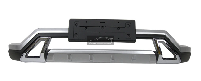 Car ABS Front+Rear Bumper Protector Sill Plate Cover Trunk Guard For Mitsubishi Eclipse Cross Car Styling Bumper Protector