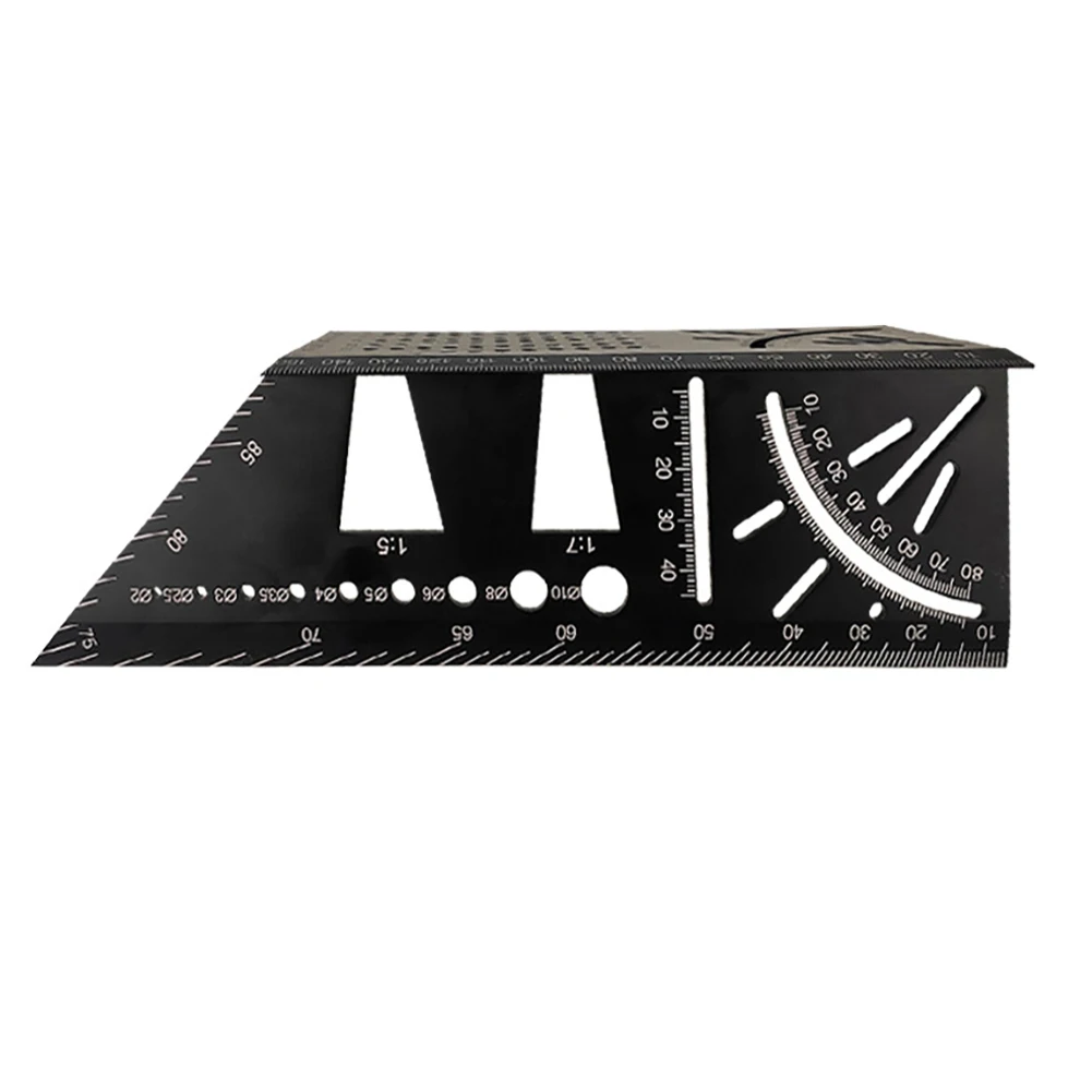

45 90 Degree Portable Marking Gauge Accurate Metric Aluminum Alloy Woodworking Multifunctional Accessories Angle Ruler Measuring