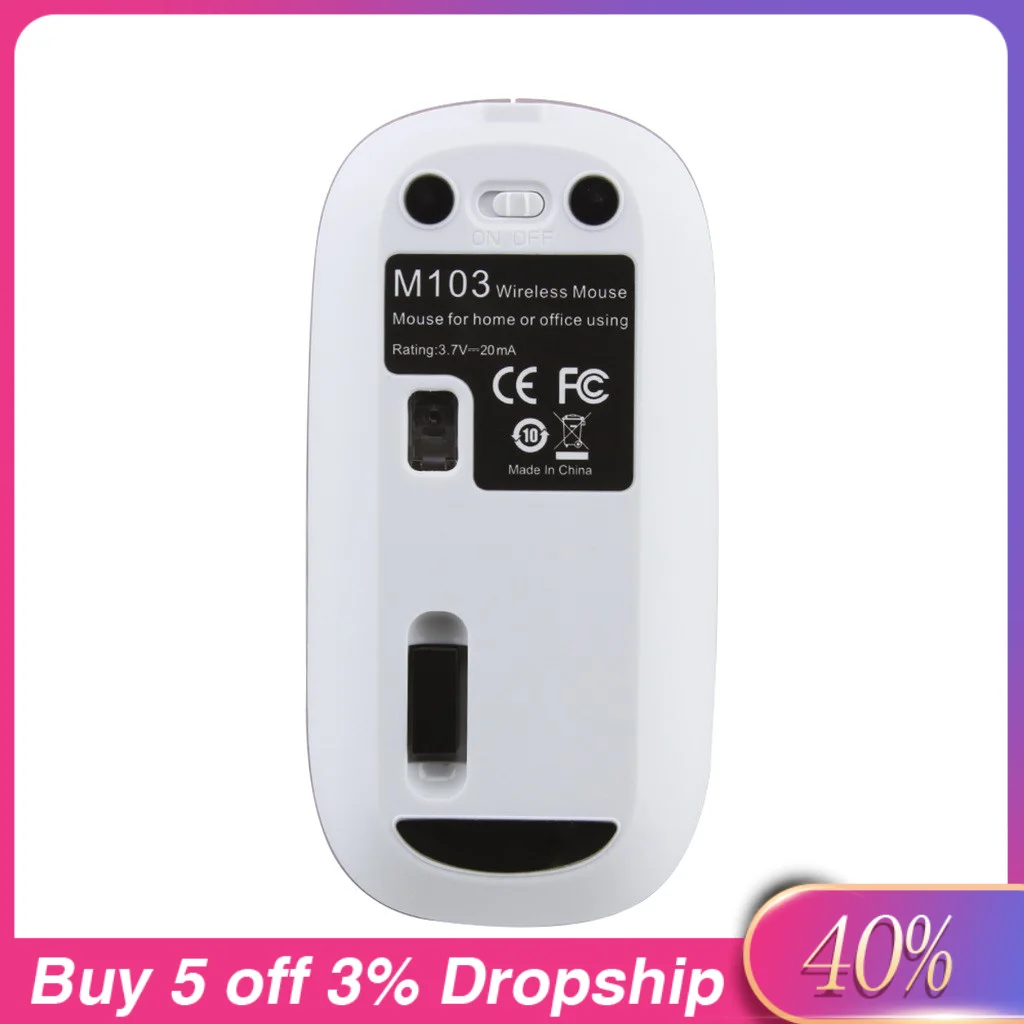 Перезаряжаемая 2,4G беспроводная мышь, металлическая Бесшумная оптическая мышь, беспроводная компьютерная мышь, игровая мышь для ПК и ноутбука