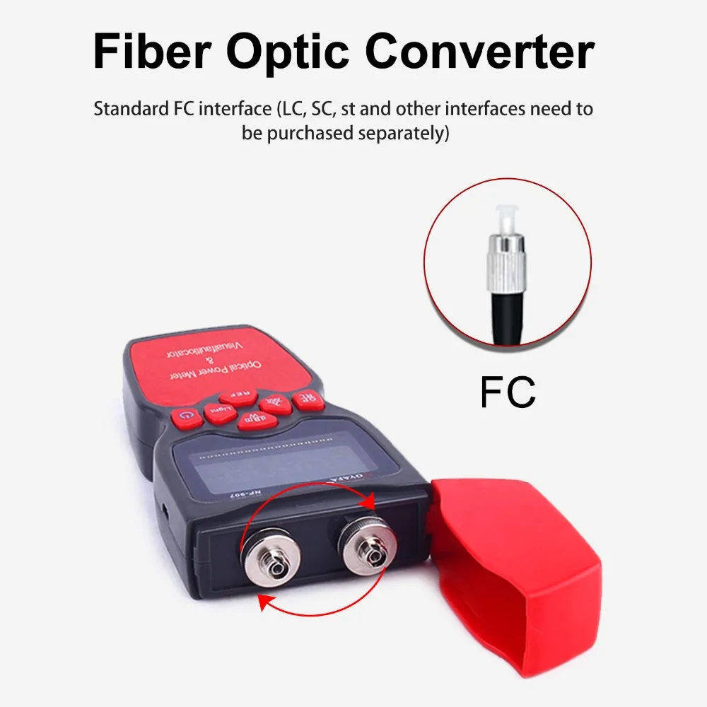 ethernet tracer NOYAFA NF-907C 2-IN-1 Power Meter + VFL Optical Multimeter Fiber Optical Power Meter & Visual Fault Locator network repair kit