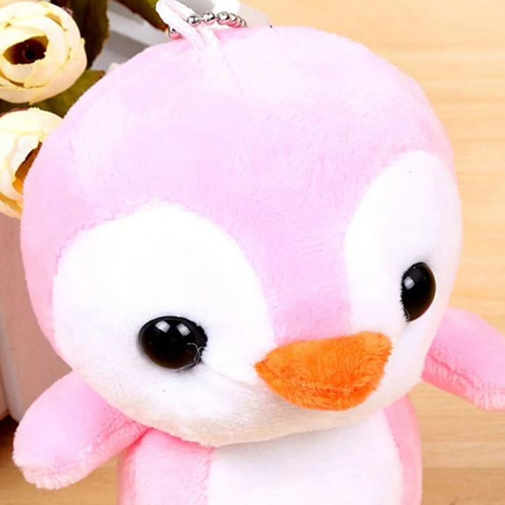 Красивый мультяшный Пингвин животное плюшевый чучела кукла подвесной брелок для ключей подвеска
