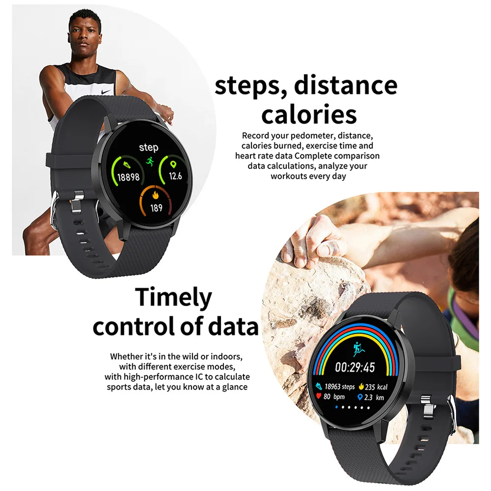 COLMI T4 New Smart Watch Step Heart Rate IP67 Waterproof Sports Smart Bracelet Business Fashion Smartwatch for Men Women