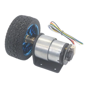

Mini Gear DC 12V 6V Encoder Motor Electric Reducer 12 V Volt Micro Motors Reverse Adjustable High Speed With Wheel Set JGB37-520