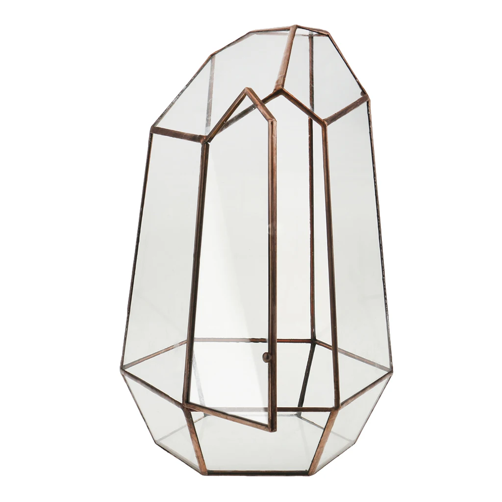 Geometric Fern Moss Succulent Glass Terrarium Plant Pot Box for Christmas Decor