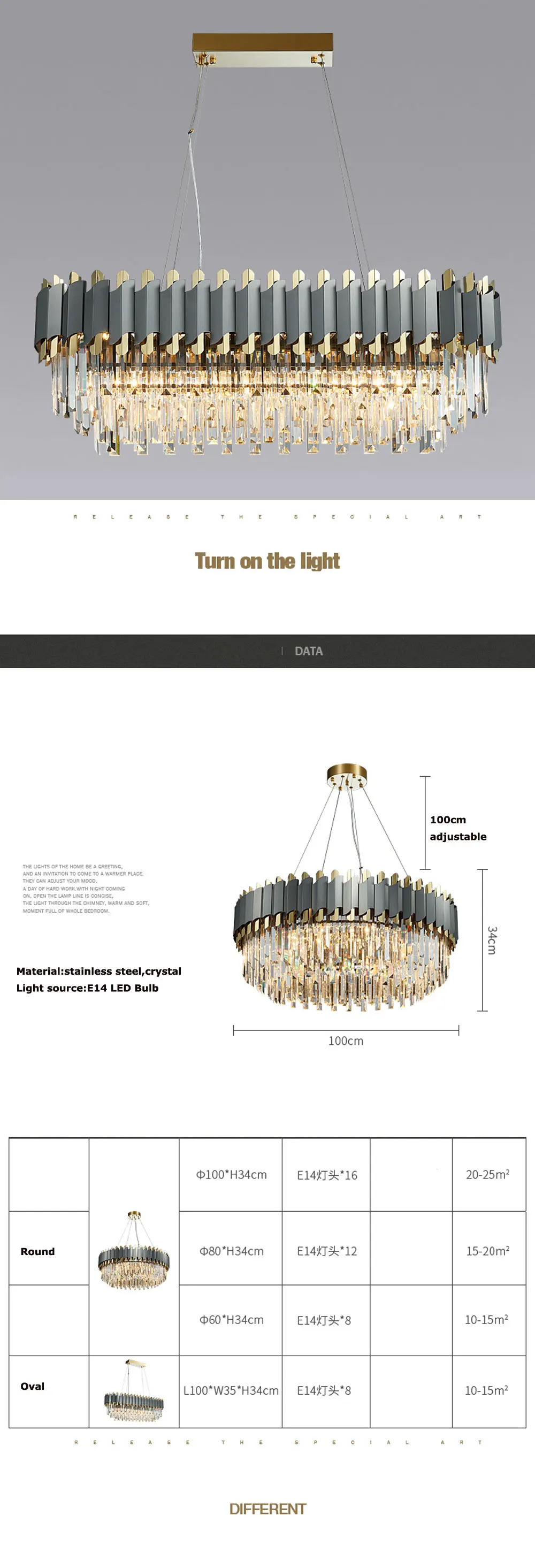 后现代水晶吊灯轻奢客厅灯餐厅卧室灯别墅网红现代简约不锈钢灯具-淘宝网_06