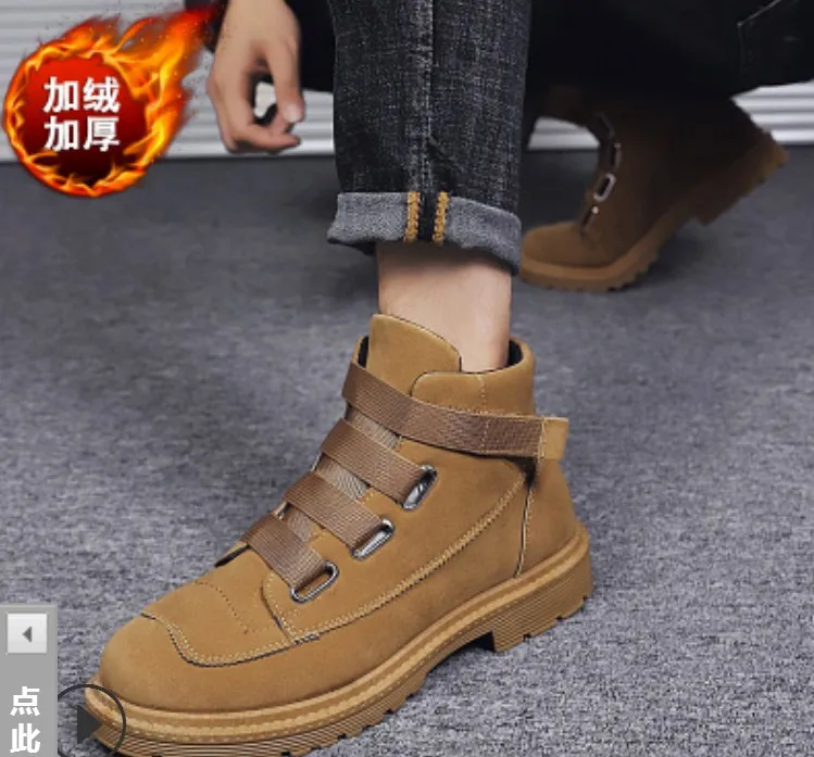 fur 3 autumn s winter Comfortable Men boy man Shoes Casual Lightweight Hard-Wearing Walking Male Sneakers Tenis snow boots shoes - Цвет: fur 3
