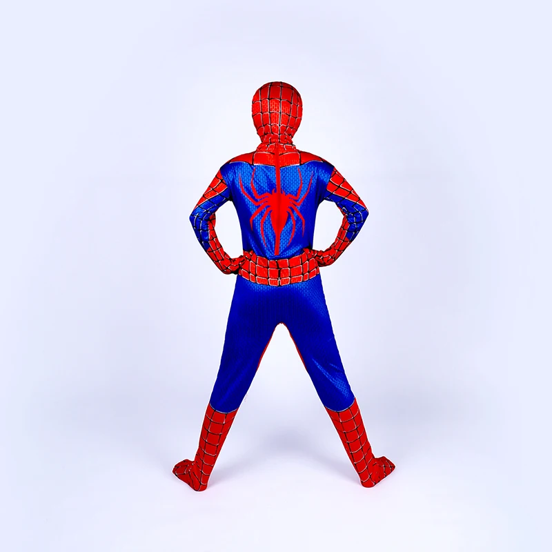 Jq-452 Детский комбинезон с человеком-пауком; костюм; милые костюмы с человеком-пауком; детские комбинезоны для косплея; костюм из 2 предметов