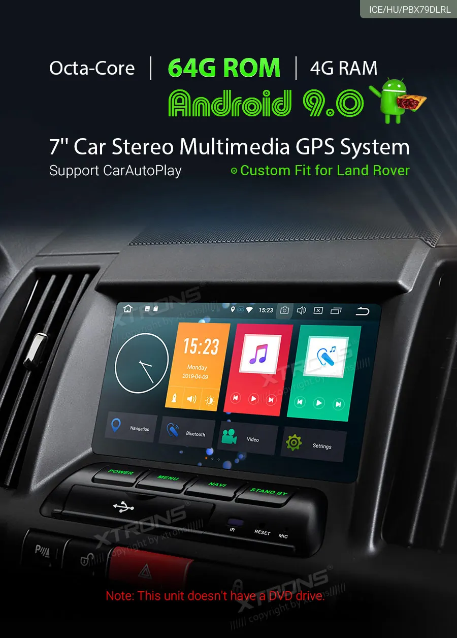 XTRONS " PX5 Android 9,0 автомобильный стерео плеер gps TPMS OBD DVR Bluetooth для Land Rover Freelander 2 2007-2010 2011 2012 без DVD