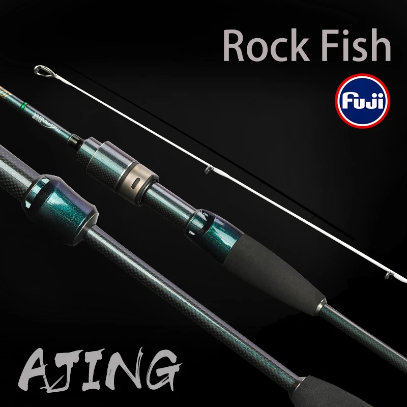 TSURINOYA Fishing Rod DEXTERITY 1.92m UL AJING Casting Rod Fast Baitcasting Spinning Rod Carbon FUJI Accessories Ultra Light Rod