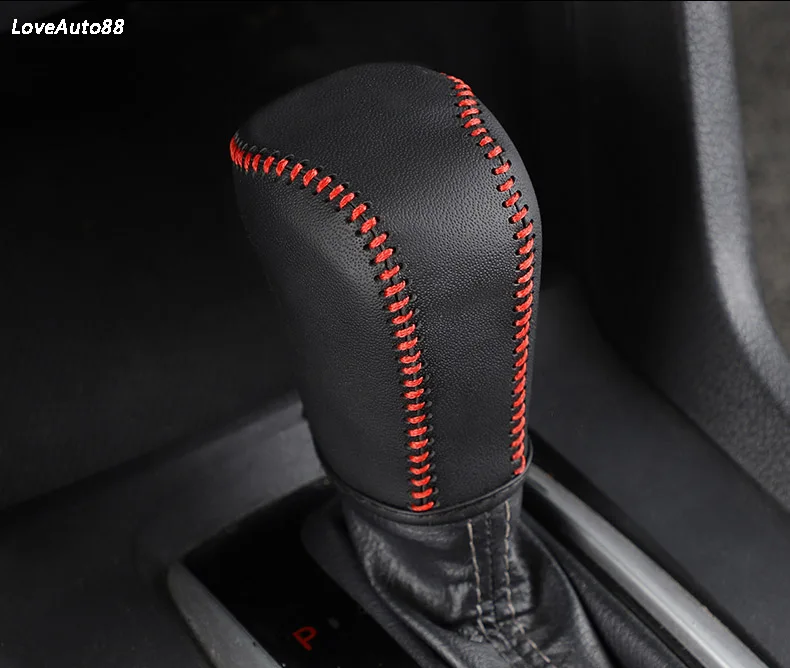 Автомобильный кожаная ручка крышки для Honda Civic 10th Шестерни Head рукоятка рычага переключения передач для рукоятки рычага КПП чехол
