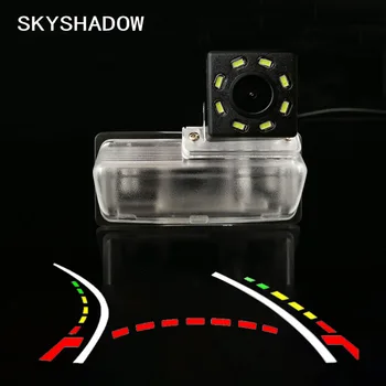 

HD Wireless Car CCD Rear Camera Fisheye 4 8 12 led dynamic Night Vision bracket waterproof For Nissan Bluebird Tiida 2015 2016