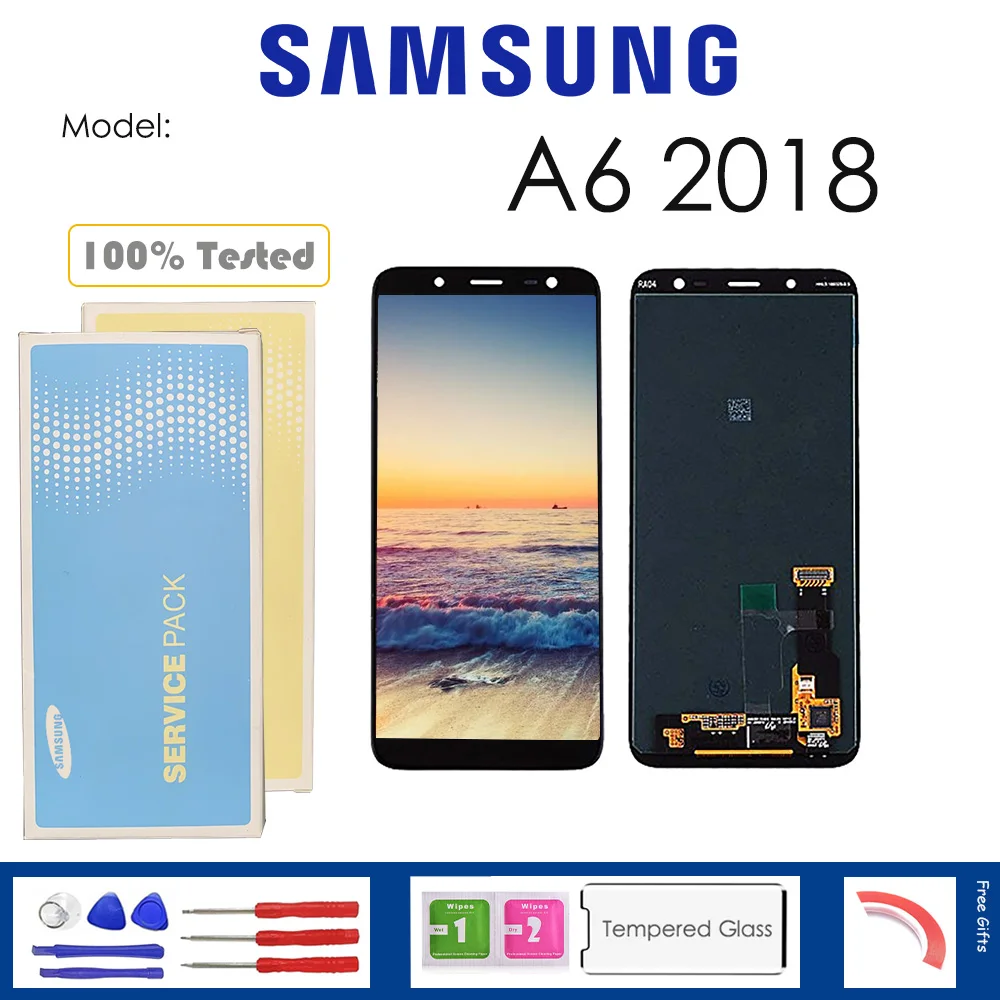 

For Samsung Galaxy A6 2018 A600 A600F LCD Display With Touch Sensor Glass Digitizer Assembly with kit