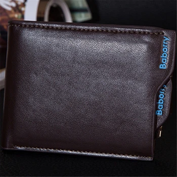 

LKEEP Leather Wallet Short Slim Male Luxury Business Purses Money Clip Credit Card Dollar Price Portomonee