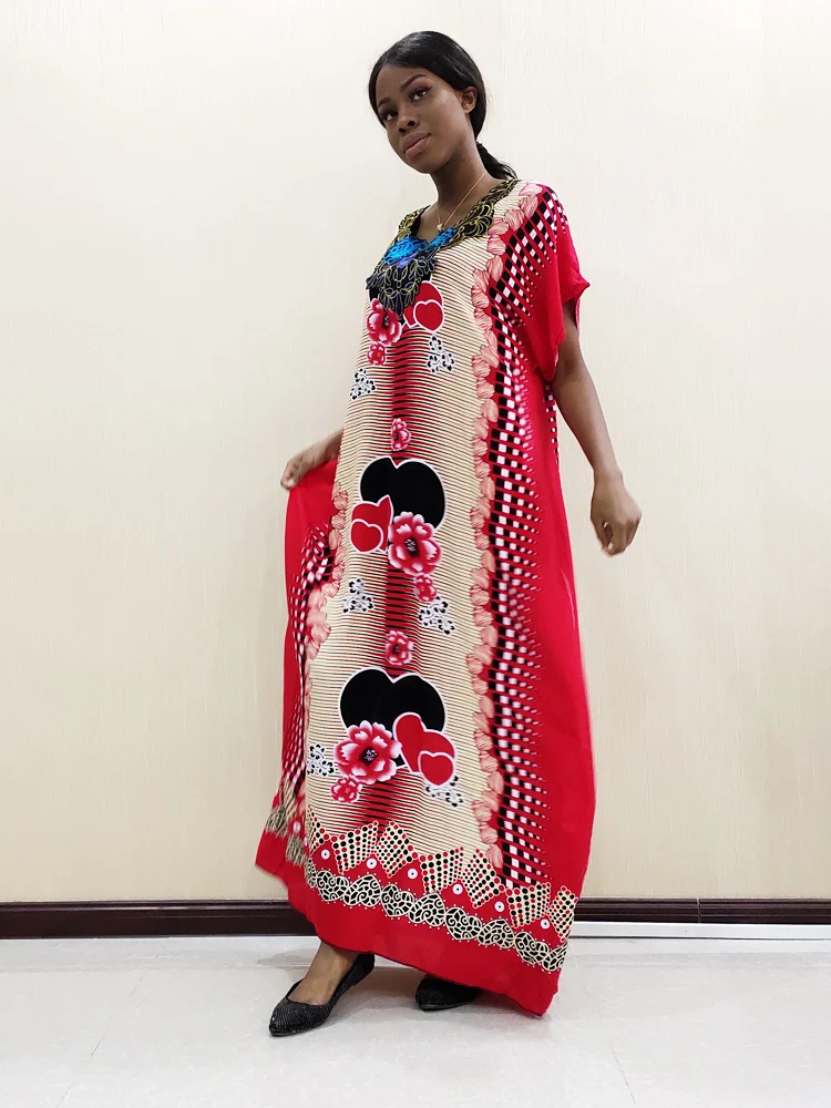 Анкара с коротким рукавом Элегантный цветочный принт хлопок Дашики платье остроумие шарф для леди африканская Vestidos