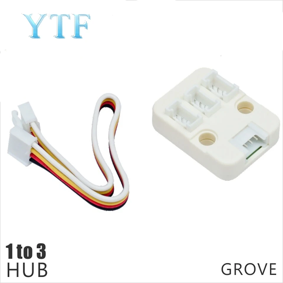 M5Stack Official Mini HUB Unit 1 to 3 HUB with Universal Connector Grove Port afbeelding