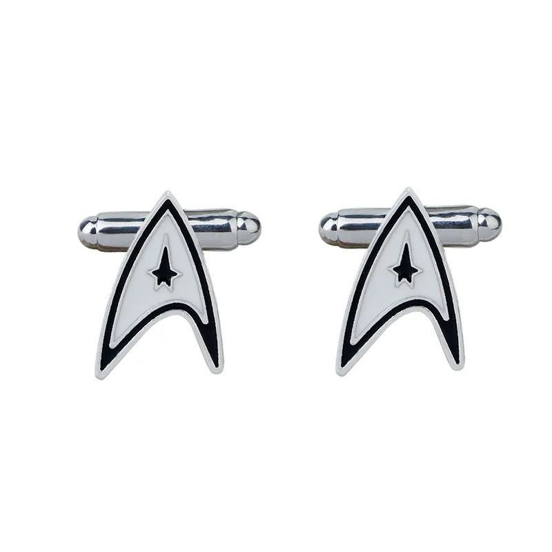 

24 Pairs/Lot Star Space Cufflinks Punk Style Star Trek Badge Pins Cufflinks Novelty Design Men's Shirt Suit Bulk Wholesale