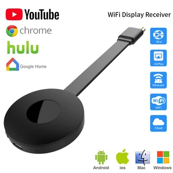 

E6 TV Stick 2.4G/5G Video WiFi Display Dongle HD Digital HDMI Media Video Streamer TV Wireless Dongle Receiver For Chromecast 2