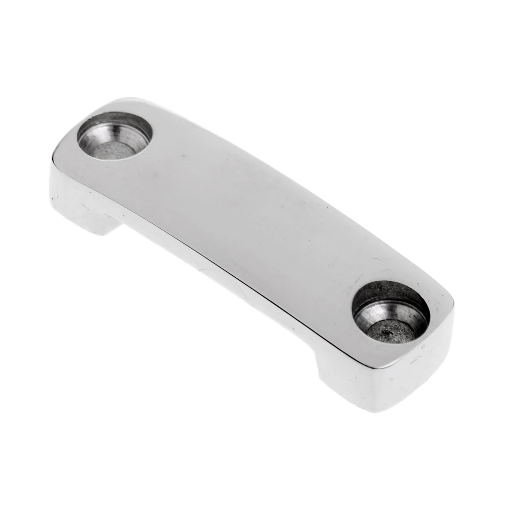 2 Pieces Marine Grade Stainless Steel Boat Deck Fitting Hardware Rope Connection Mount Eye Strap Tie Down Loop