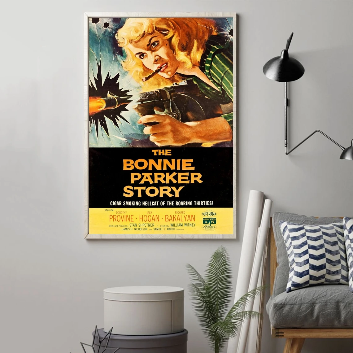 

The Bonnie Parker Story poster Canvas Print Wall Painting Home Decoration (No Frame)