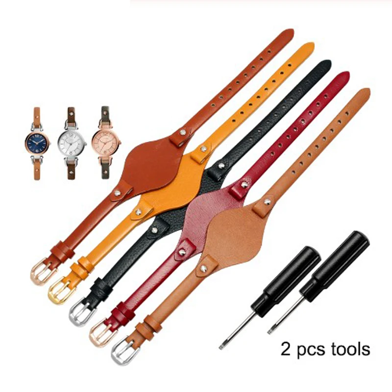 Ремешок из натуральной кожи для часов Fossil ES4176 ES4119 ES4026 3262 3077|Ремешки часов| |