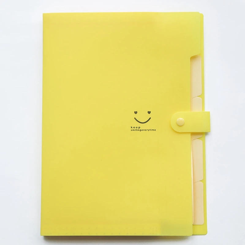 10 10 Color Carpetas Waterproof Office Plastic Folders Multi Pocket Organizer A4 File Expansion Document Folder - Цвет: 10