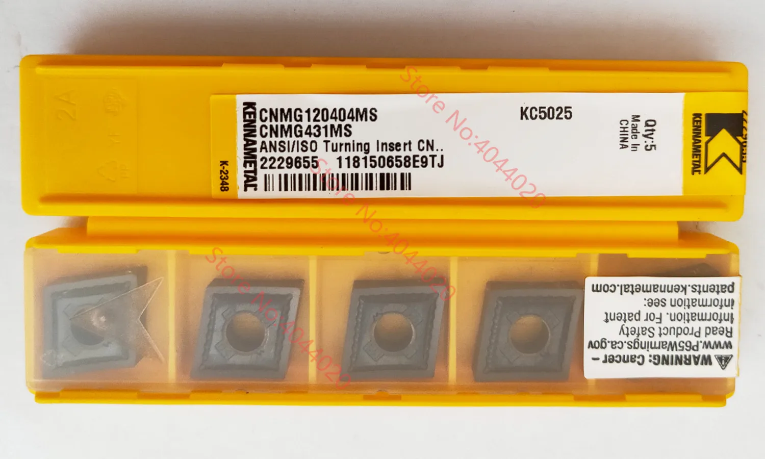 TCMT 432 LF KC9110 KENNAMETAL *** 10 INSERTS *** FACTORY PACK *** 