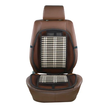 

1pc Cooling Breathable Non-Slip Car Front Seat Cover Bamboo Slice Cool Mat Summer Mat Cool Cushion Seat Pad Accessories