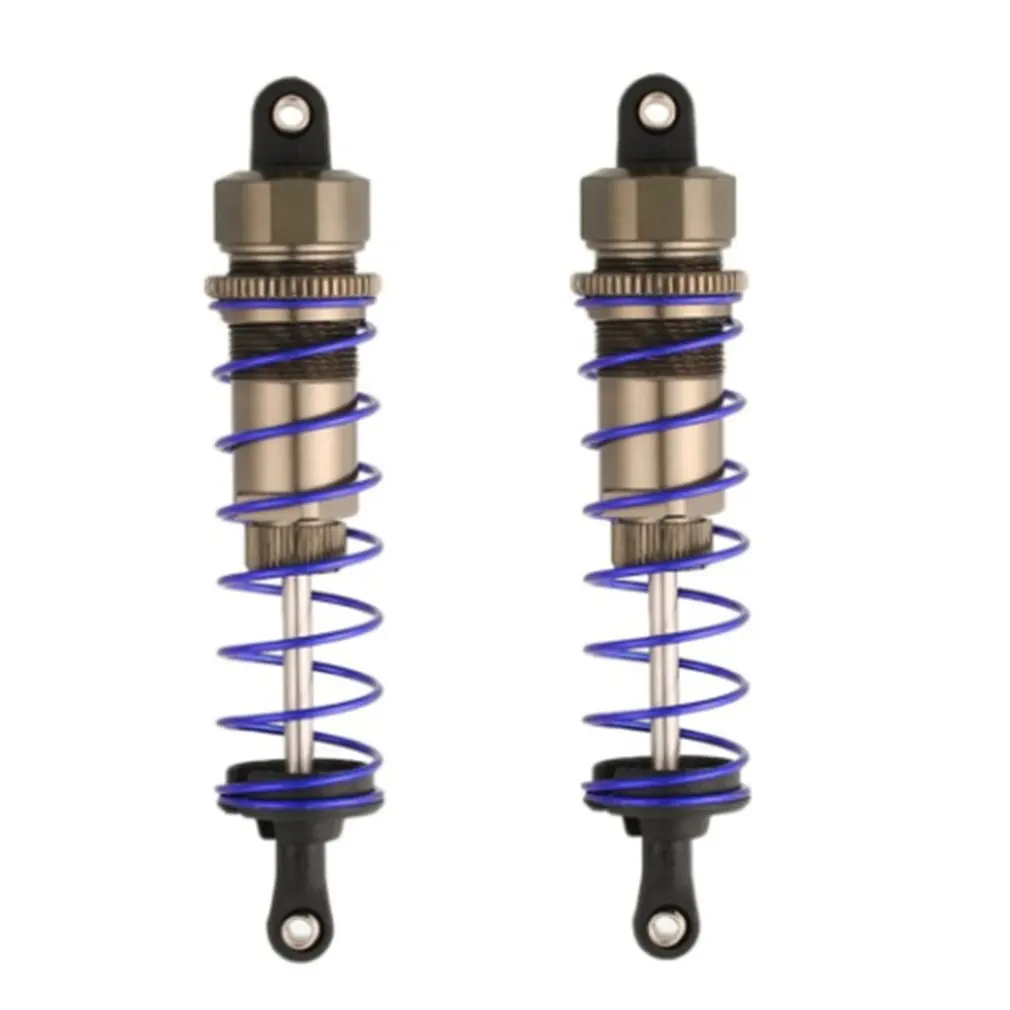 2 uds. De amortiguadores neutros 1/10 de Metal y presión de aceite, amortiguador ajustable de 105mm, de aleación de aluminio y Metal, amortiguadores delanteros/traseros