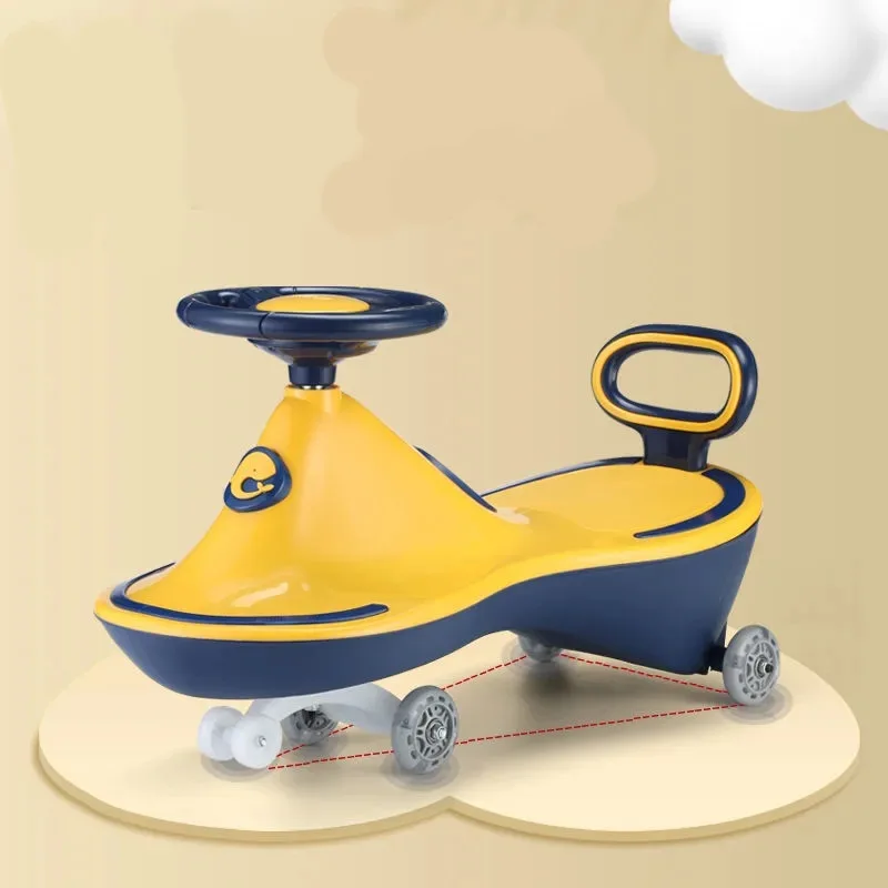 Children's Rocking Car 3 6 Years Old Twisting Car Silent Wheel Adult