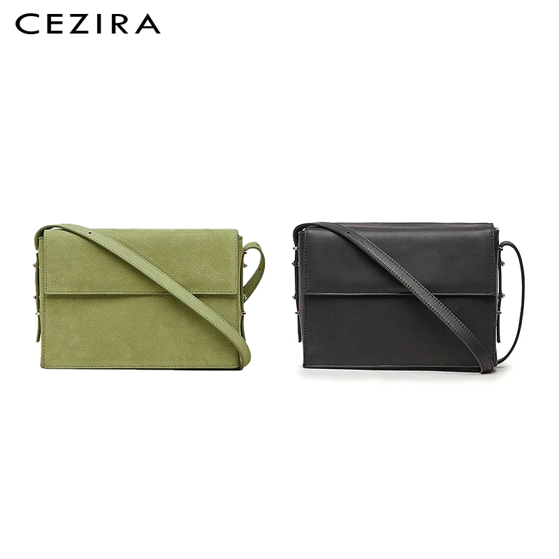 CEZIRA, модная женская сумка-мессенджер, из Веганской кожи, сумка через плечо для девочек, Сумочка через плечо, кошельки, дамская сумка с двойным клапаном и карманом, Bolsa