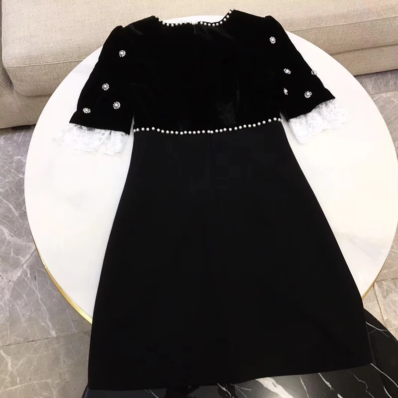 Новинка, Boho, черное платье, женские короткие платья, элегантное платье для выпускного вечера, Vestido De Fiesta, плиссированное платье, Вечерние Платья-макси для женщин