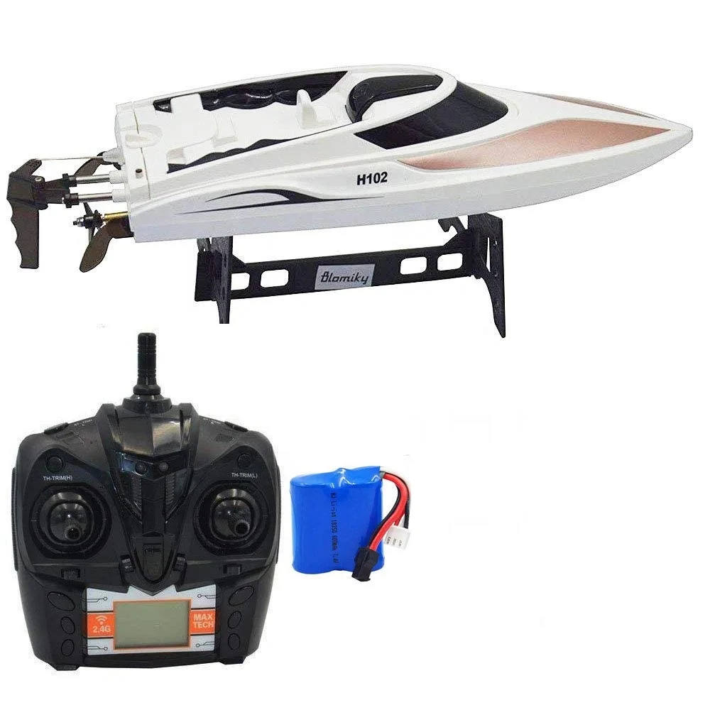 RC Boat 1Battery Модернизированная радиоуправляемая лодка 30 км/ч с дистанционным управлением лодки высокоскоростная гоночная скоростная лодка 2,4G 4CH с ЖК-экраном самовосстанавливающая функция радиоуправляемая лодка - Цвет: RC Boat 1Battery