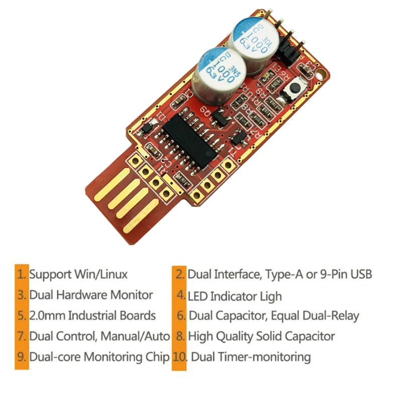 H1111Z Watchdog Card Reset Controller Watch Dog PC Stick Blue Screen Automatically Restart BTC ETC LTC Miner Mining