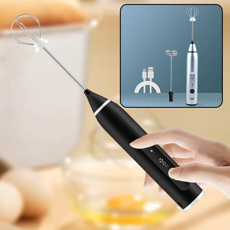 1х взбиватель для яиц электрический usb зарядка для взбивания яиц ручной взбиватель для молока кофе Миксер для напитков кухонный инструмент