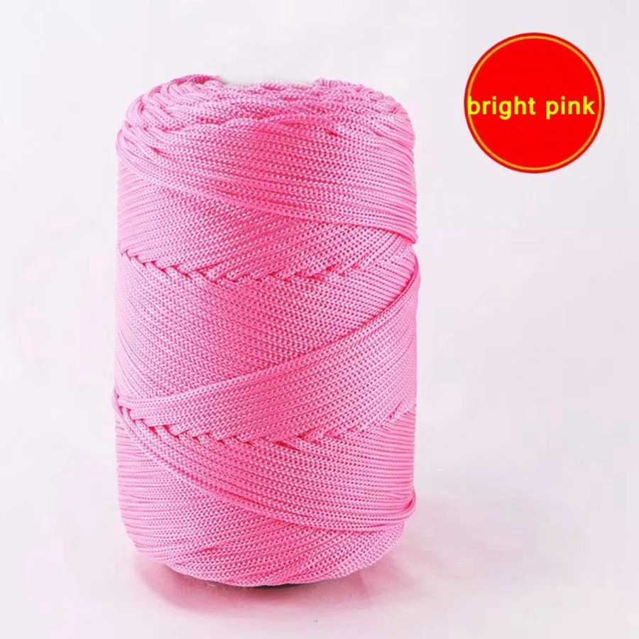 3mm 230g/roll Nylon Ice Yarn for hand knitting Summer Hats Bags Knitted Crochet DIY Handmade Craft Knit Yarn Thread 4