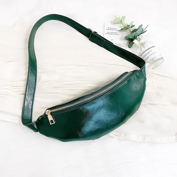 

Luxury Women Waist Bags For Women Leather Zipper Fanny Pack Ladies Small Chest Bag Solid Color Belt Bag Female Mini Waist Packs