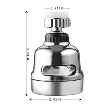 

360 Degree Rotating Faucet Movable Kitchen Tap Head Water Saving Nozzle Sprayer Brand New And High Quality 2020